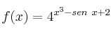 f(x)=4^{x^3-sen\ x+2}
