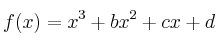 f(x)=x^3+bx^2+cx+d