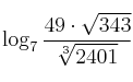 \log_7 \frac{49 \cdot \sqrt{343}}{\sqrt[3]{2401}}