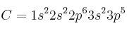 C = 1s^22s^22p^63s^23p^5