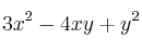 3x^2-4xy+y^2
