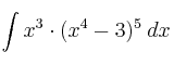 \int x^3 \cdot (x^4-3)^5 \: dx